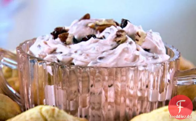 Kirsch-Pekannuss-Aufstrich auf Mais-Muffins