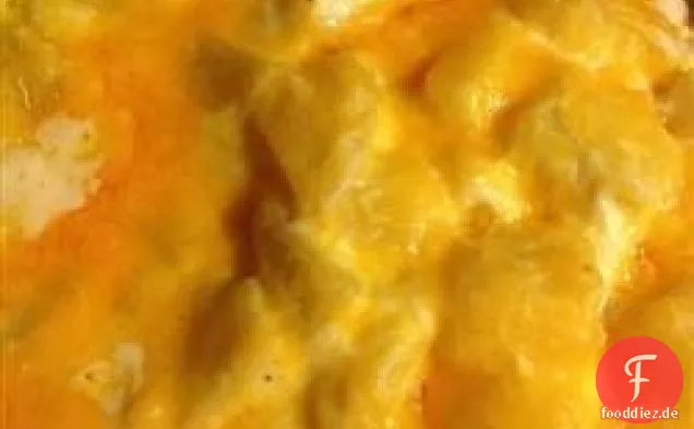 Einfache Sauerrahm-überbackene Kartoffeln