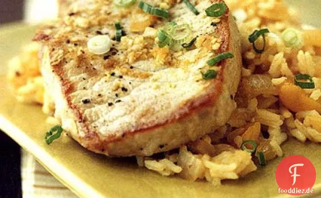 Ingwer-Curry Schweinefleisch und Reis