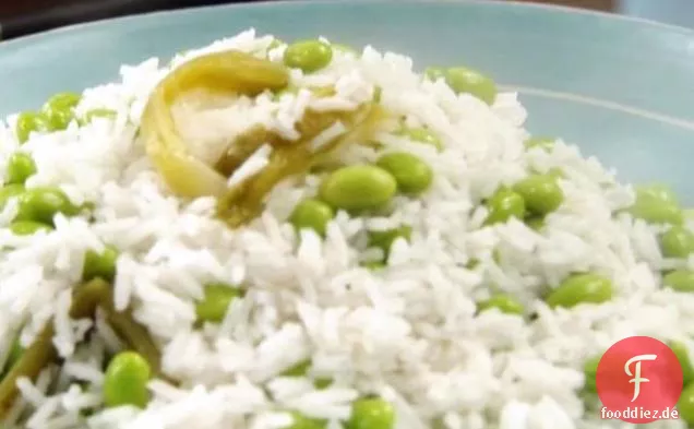 Ingwer Edamame-Reis