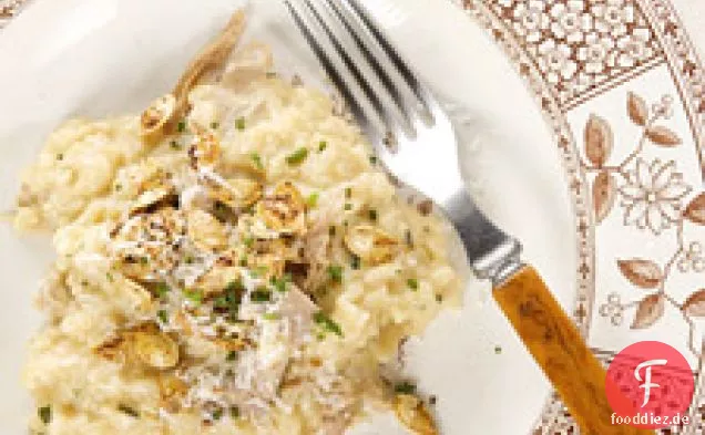 Enten-Kürbis-Risotto mit würzigen Kürbiskernen