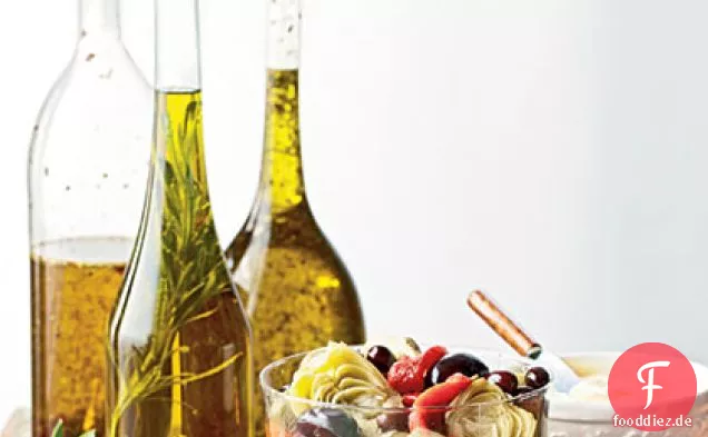Mit Kräutern angereicherte Olivenöle: Französisch