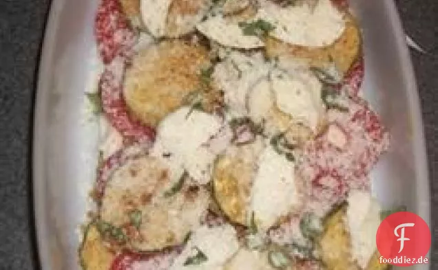 Zucchini e Pomodori Gratinati (Zucchini-Tomaten-Gratin)