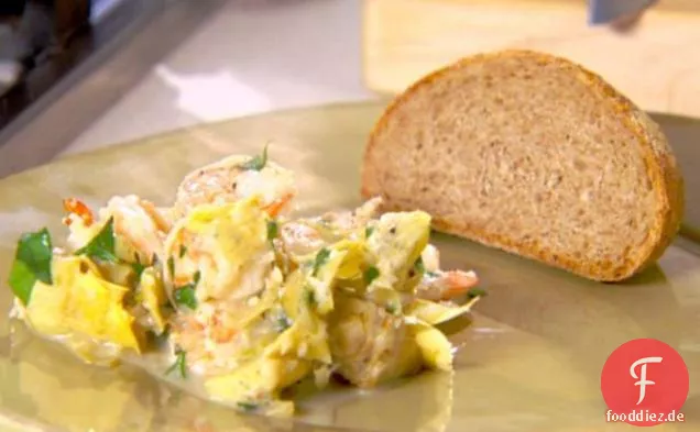 Garnelen-Scampi mit Artischocken