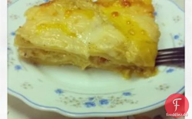 Cremige Hähnchen-Lasagne