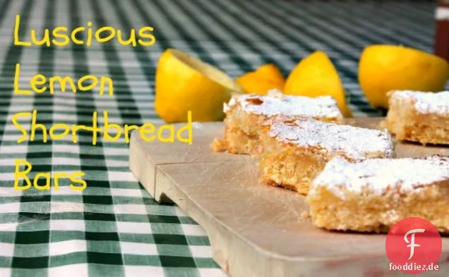 Köstliche Zitronen-Shortbread-Riegel