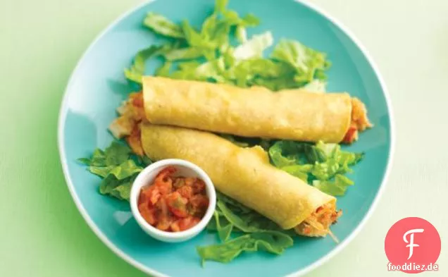 Explodierende Hühnchen-Taquitos