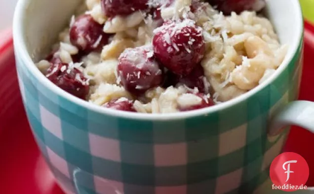 Vanille Kirsche Kokosnuss-Frühstück-Risotto