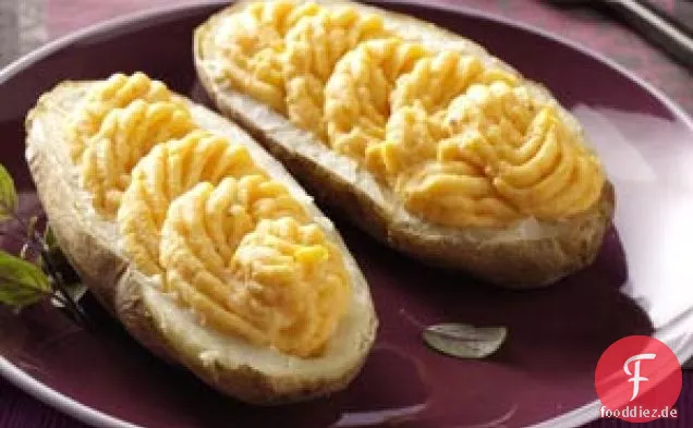 Cremige Butternuss Zweimal gebackene Kartoffeln