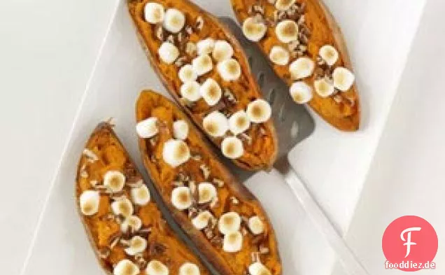 Gefüllter Süßkartoffelauflauf
