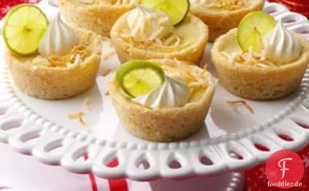 Mini Key Lime und Kokosnusskuchen
