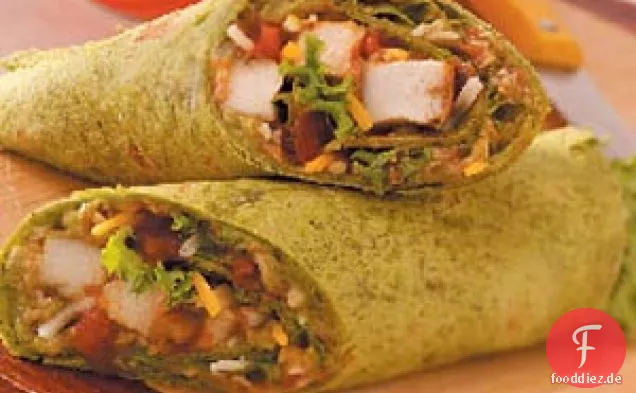Guacamole Chicken Wraps für zwei