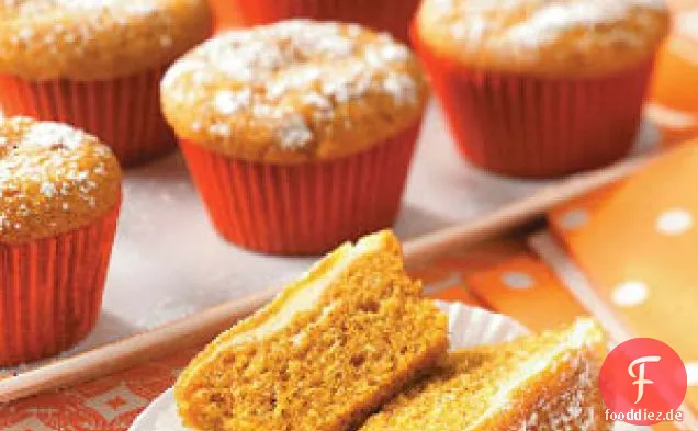 Überraschungs-Kürbis-Cupcakes