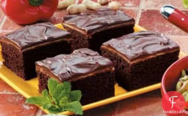 Schokoladen-Erdnussbutterkuchen