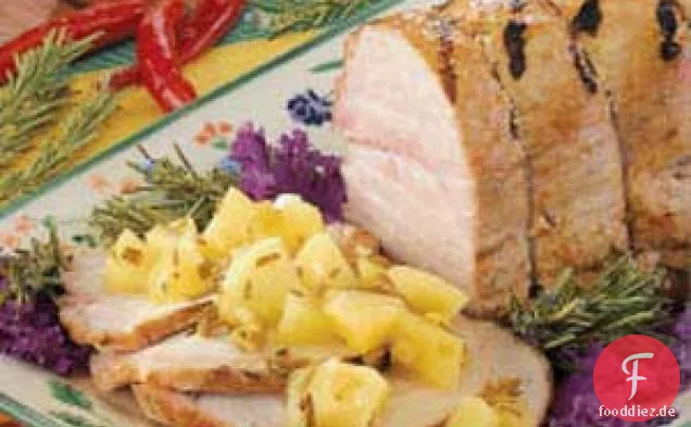 Gegrillter Rosmarin-Schweinebraten