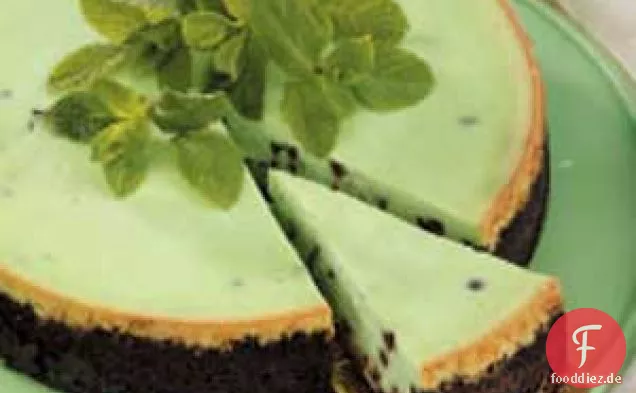 Pfefferminz-Chip-Käsekuchen