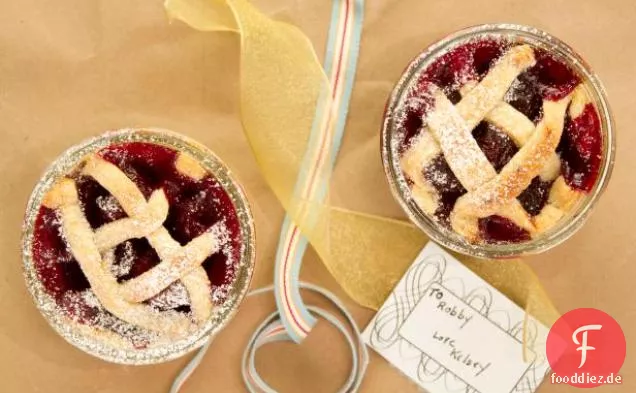 Kirschkuchen im Glas