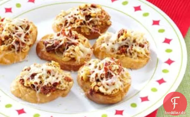Bruschetta mit Artischocken und getrockneten Tomaten