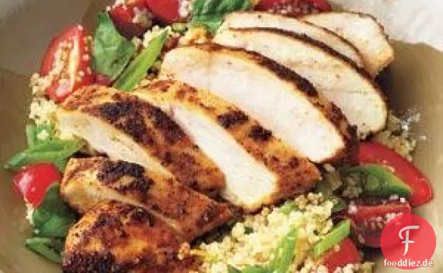 Gewürztes Huhn mit Couscous-Salat-Rezept