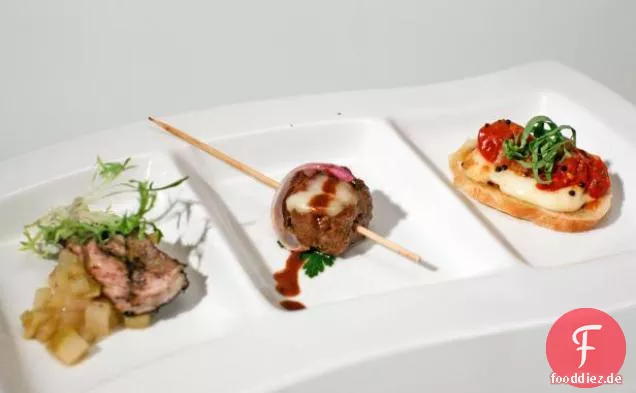 Tallegio Toast mit südindischem Tomatenchutney