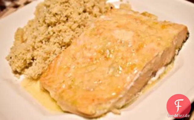 Gegrillter Lachs mit Habanero-Limetten-Butter