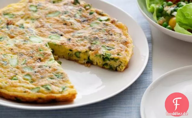 Spargel- und Jackkäsefrittata