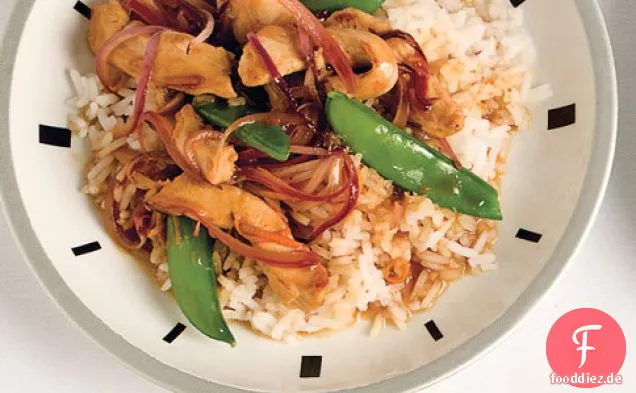 Würzige orange Huhn Stir-fry