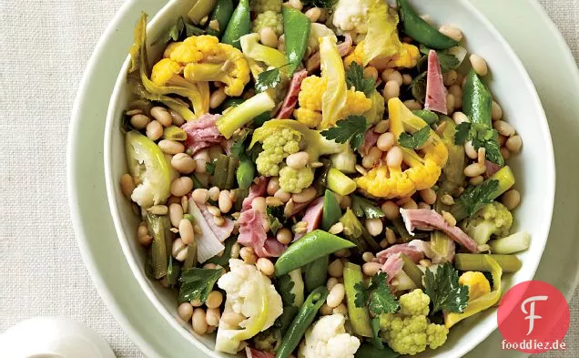 Giardiniera mit Schinken und Weißen Bohnen