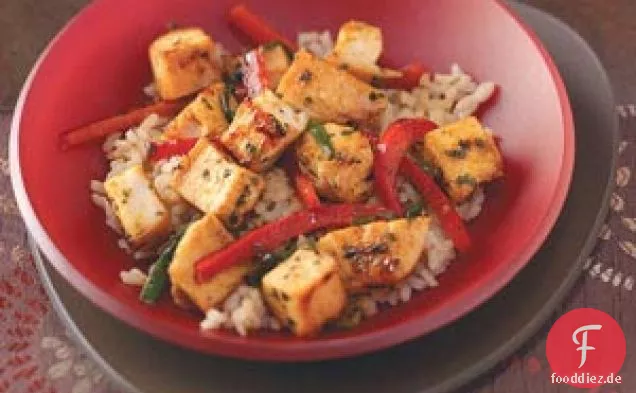 Curry-Truthahn-Pfanne