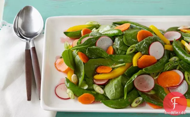 Spinat & Zucker Snap Erbsensalat
