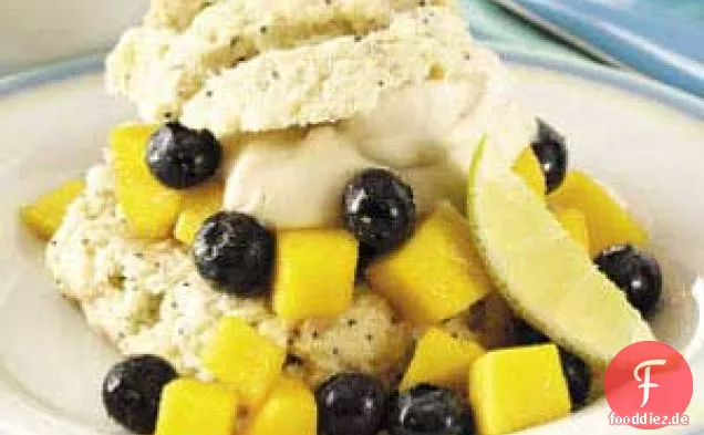 Limetten-Mohn-Shortcakes