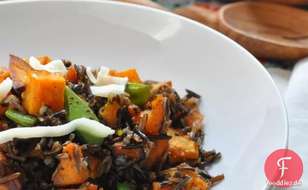 Gebratener Kürbis & Wildreis Salat