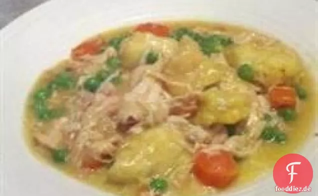 Gesünderes Slow Cooker Hühnchen und Knödel