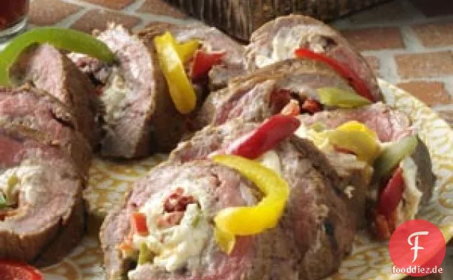 Gegrilltes Fajita-gerolltes Steak