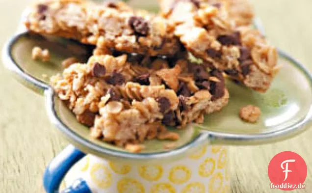 Mini-Riegel mit Erdnussbutter-Müsli