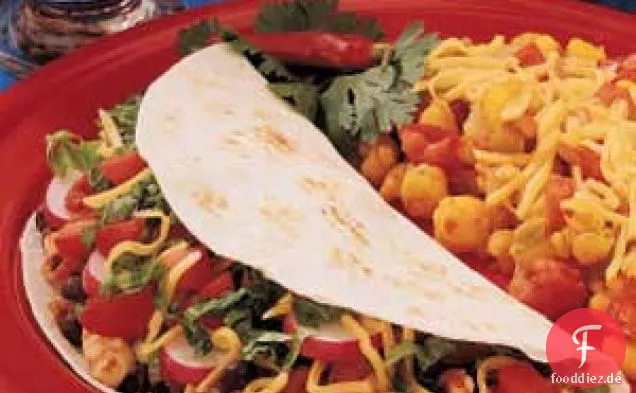 Weiche Hühnchen-Tacos