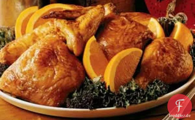 Süß-saures gebackenes Huhn