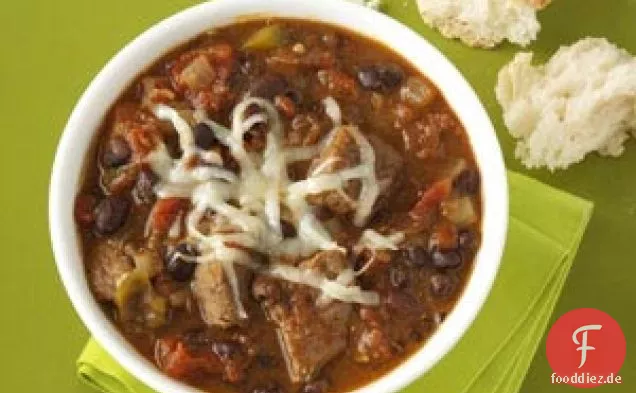 Chipotle-Chili aus schwarzen Bohnen