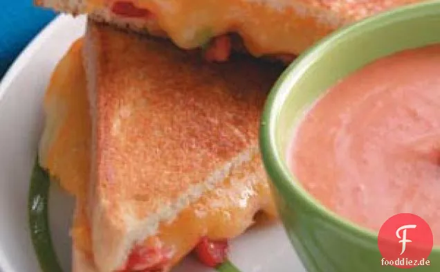 Gegrillte Tomaten-Käse-Sandwiches