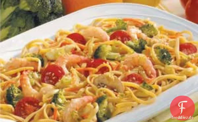 Garnelenlinguinesalat