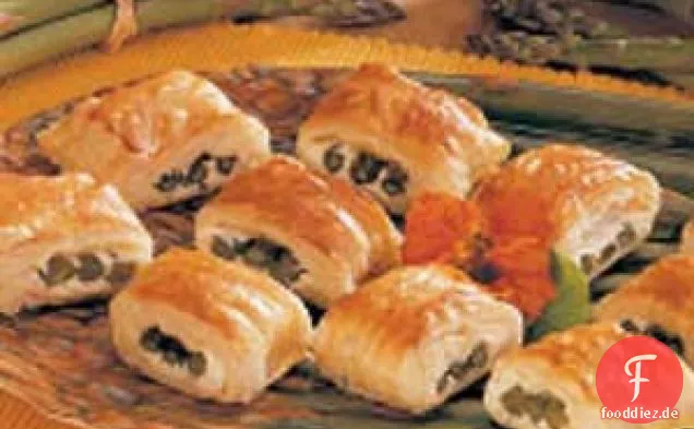 Spargel im Blätterteig