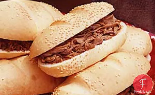 Bissige Barbecue-Rindfleisch-Sandwiches