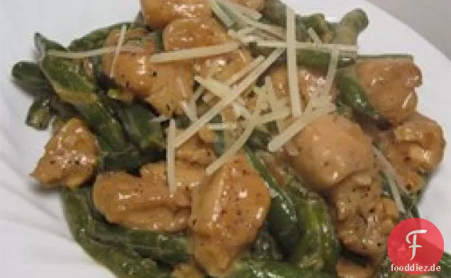 Göttliches Huhn mit grünen Bohnen
