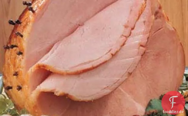 Aprikosen-glasierter Schinken