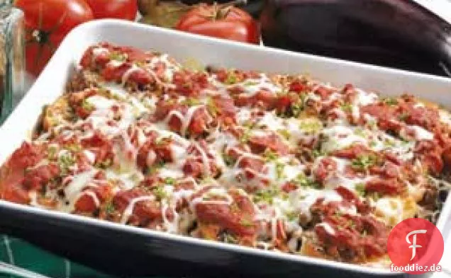 Bullige Auberginen Parmigiana