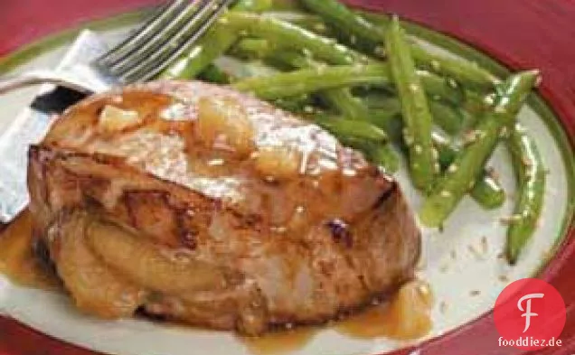 Ingwer-Apfel-Schweinekoteletts