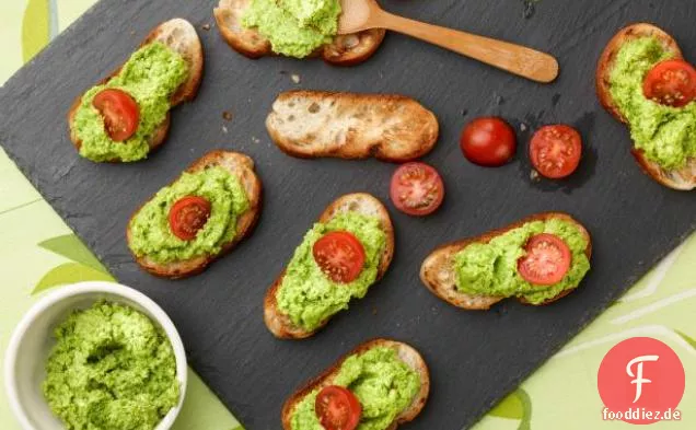 Erbsen-Pesto-Crostini