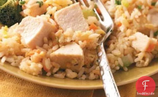Gebratener Reis mit Hühnchen