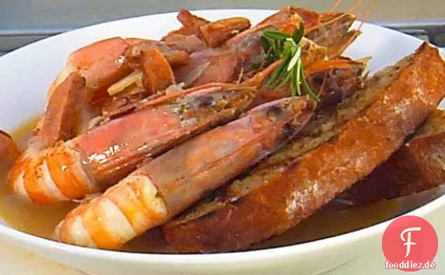 Bud und Alleys gegrillte Garnelen