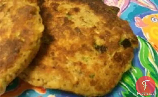 Lachskroketten-Burger